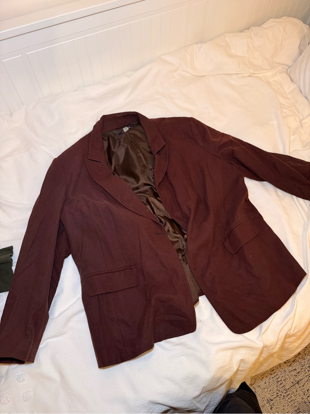 Oversized Brown Blazer Jacket - Classic Tailored Style